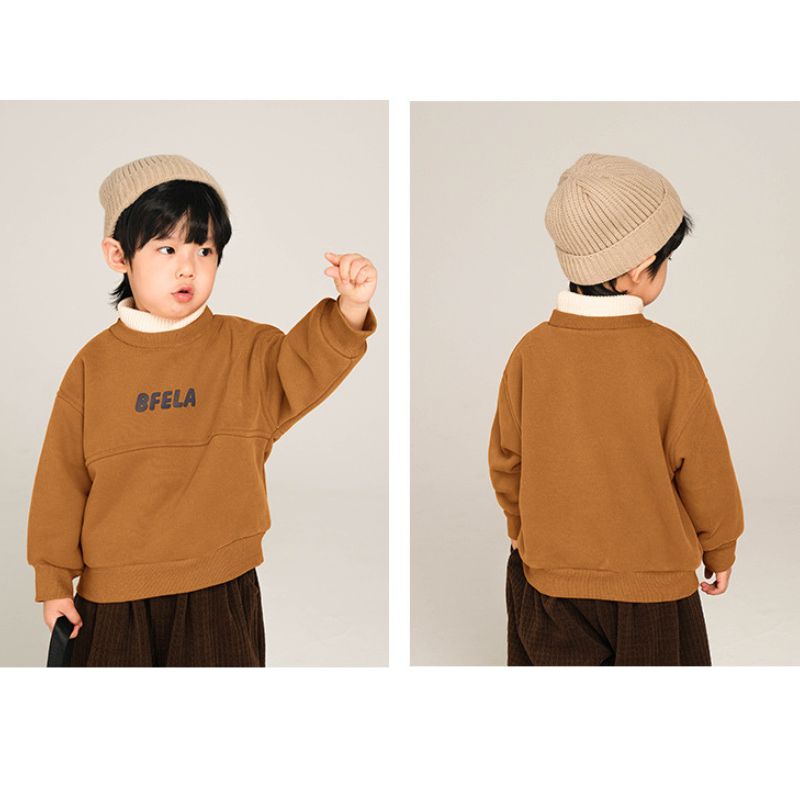 レイヤード風裏起毛スウェット