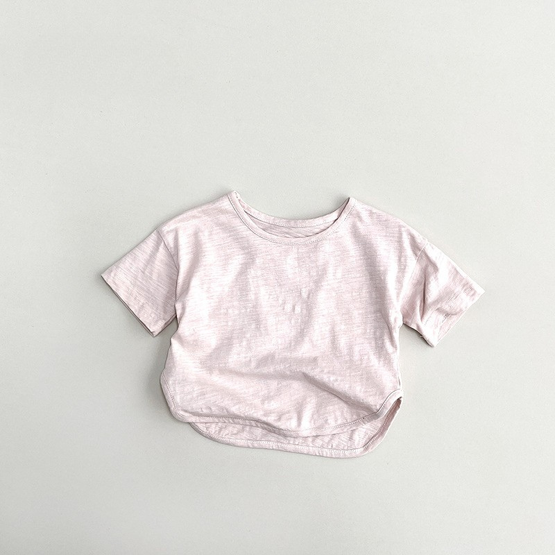 クリーム色クルーネックTシャツ