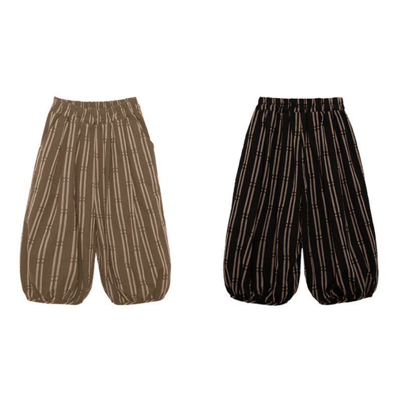 Striped balloon pants