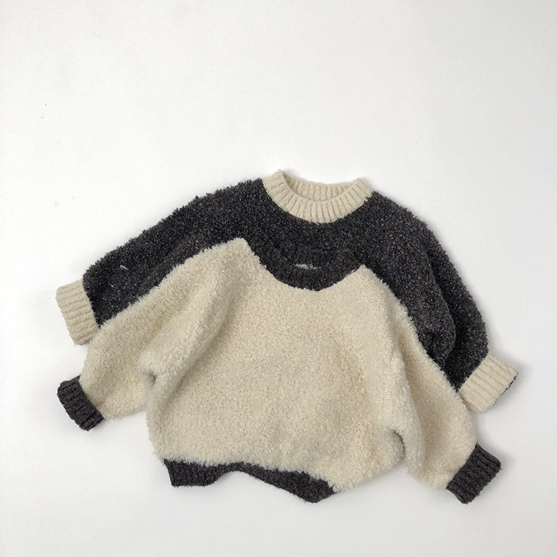 厚手ボアヤーンニット