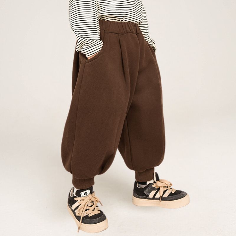 裾ゴム裏ボアパンツ