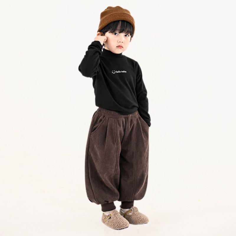 コーデュロイ裏ボアバルーンパンツ