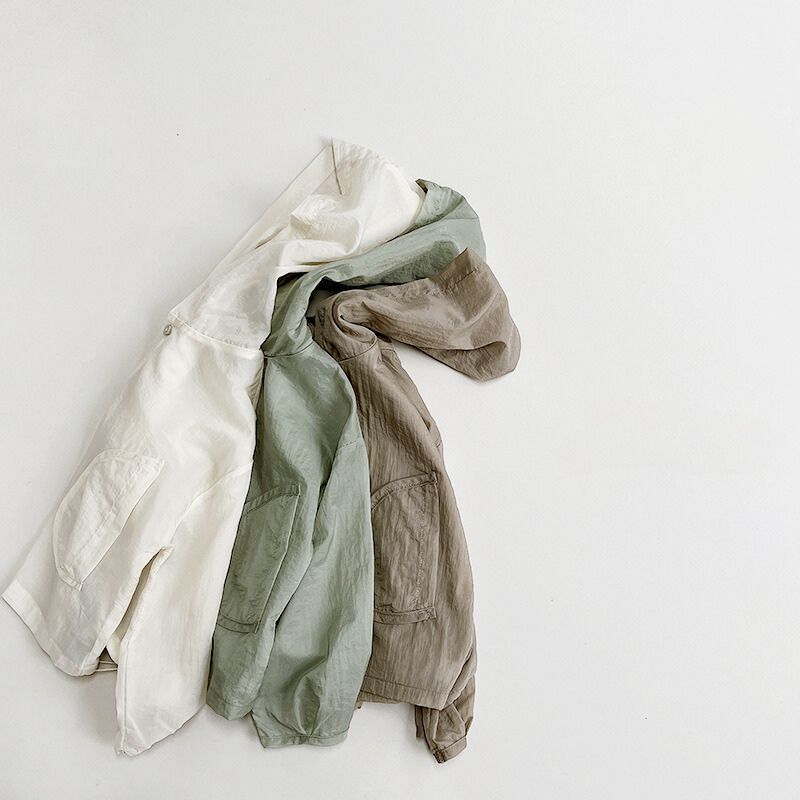 透け素材フーディーシャツ