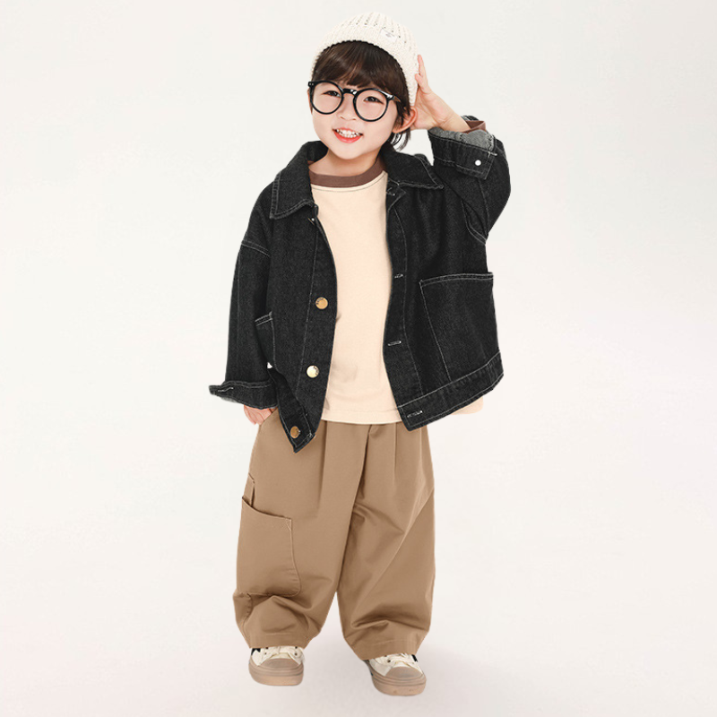 大きめポケット純綿ロングパンツ