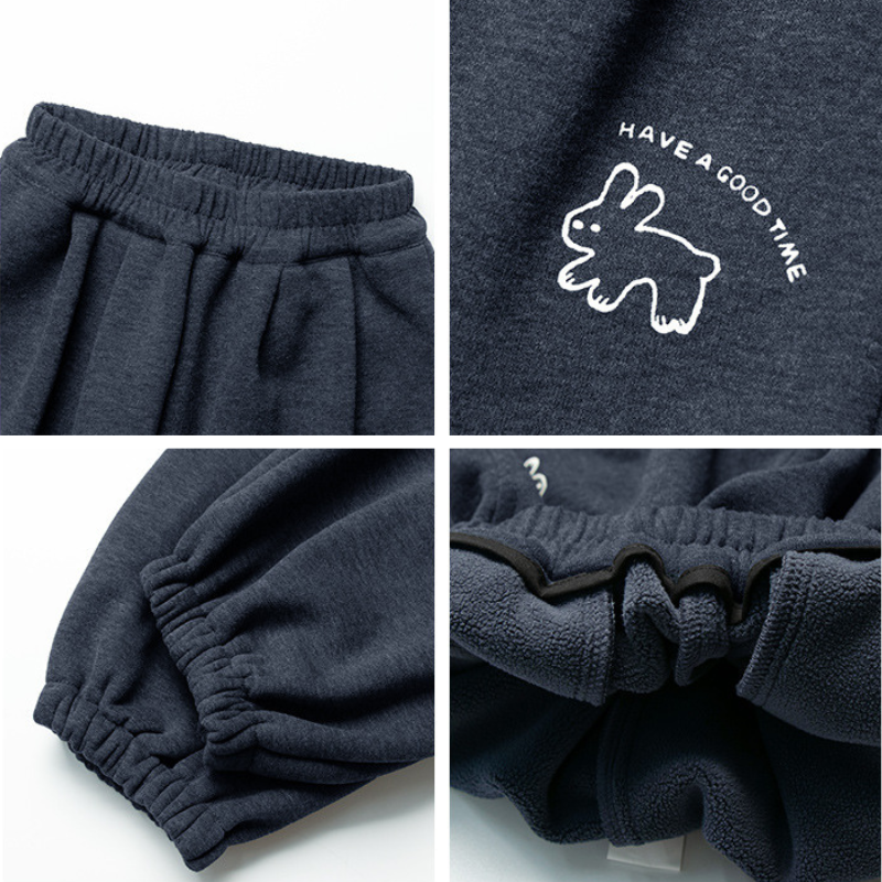 グレー裏ボアバルーンパンツ