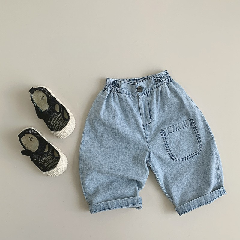 やわらか綿100%デニムパンツ