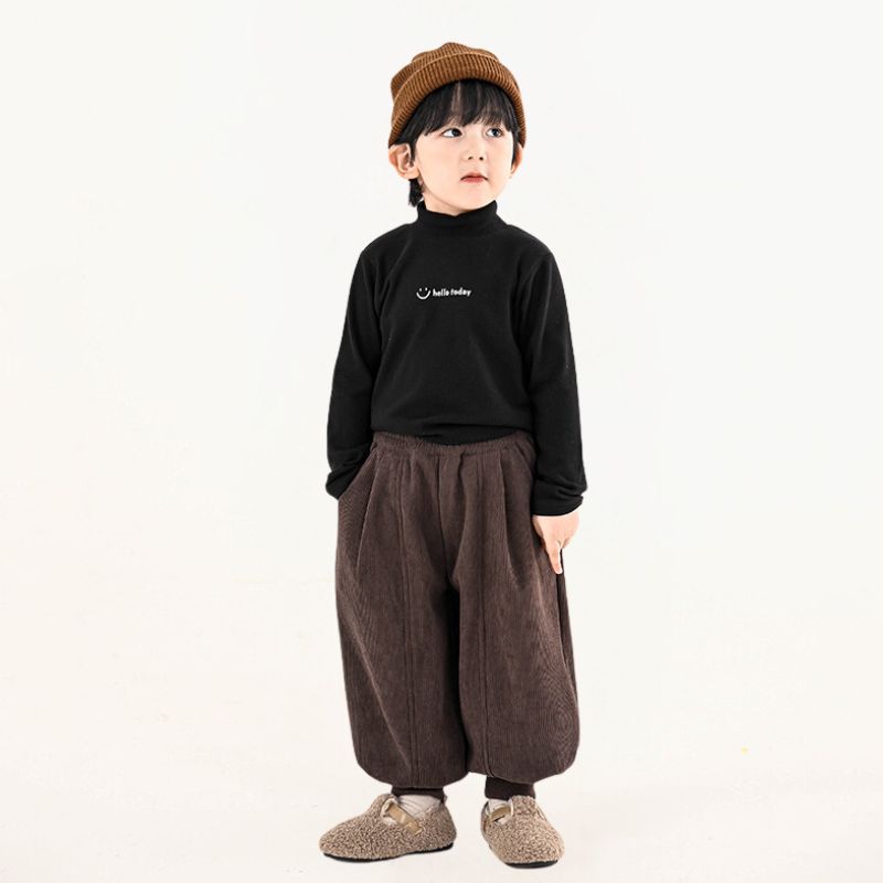 コーデュロイ裏ボアバルーンパンツ