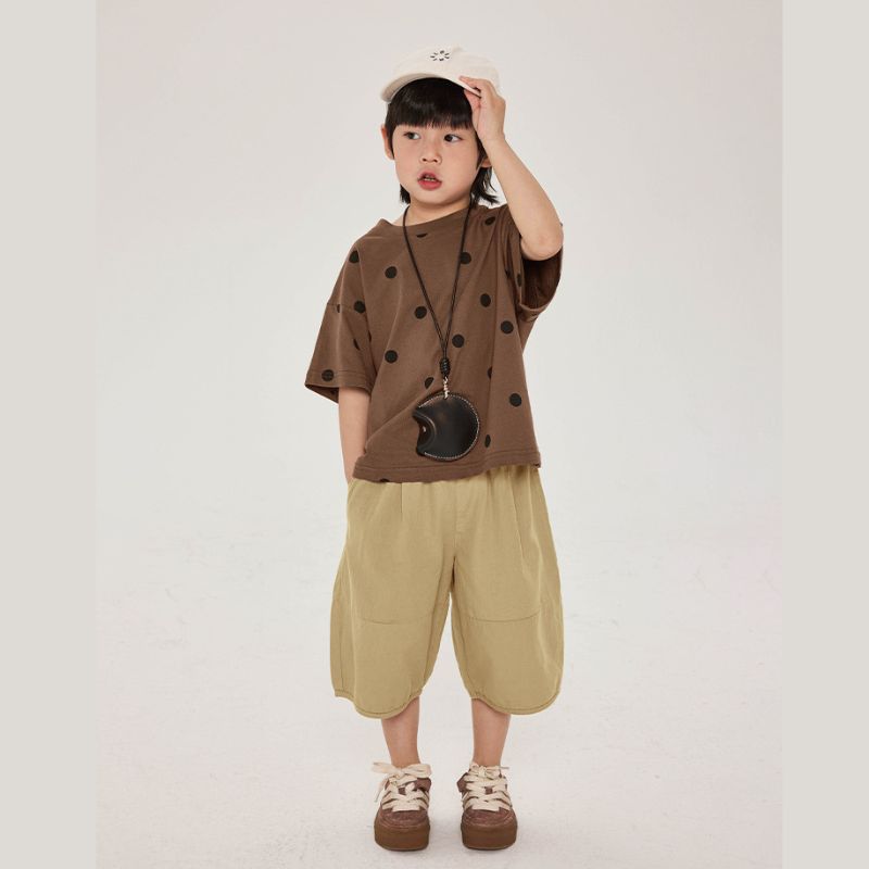 ドット柄Tシャツ