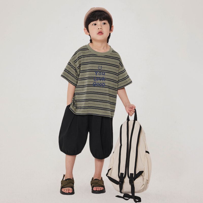 ランダムボーダー柄Tシャツ