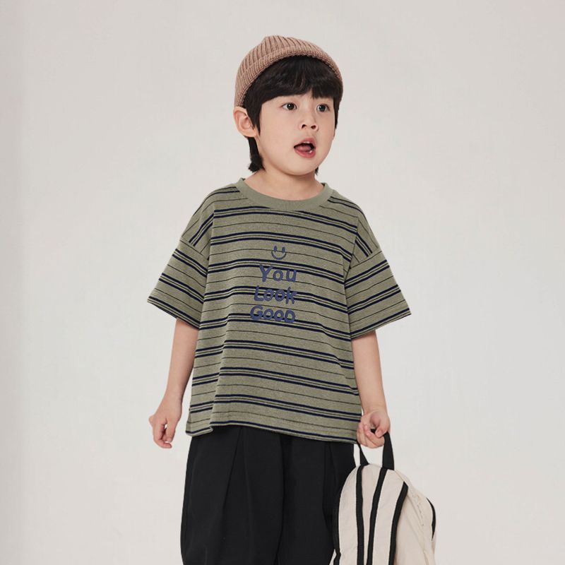 ランダムボーダー柄Tシャツ
