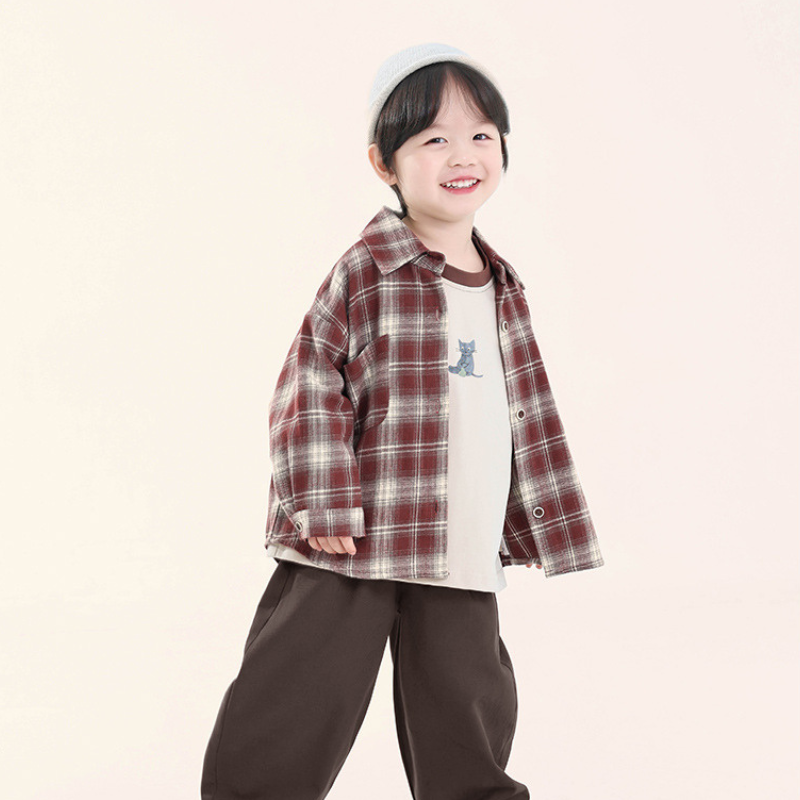 クラシカル白線チェックシャツ