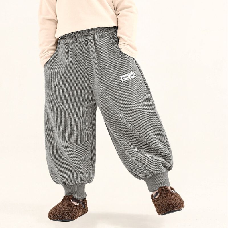 リブ生地裏ボアパンツ