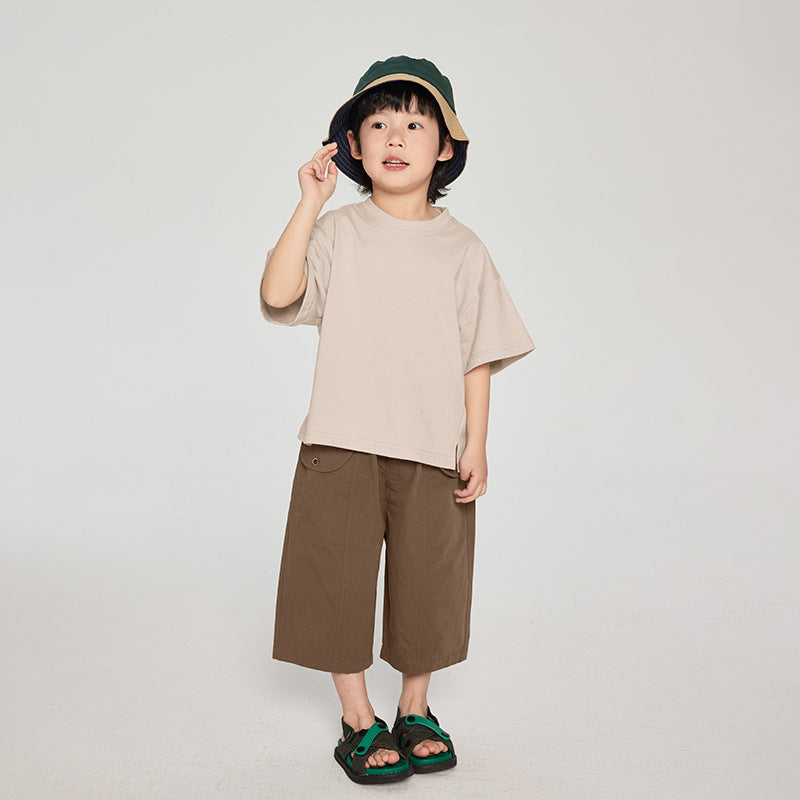裾スリット入りTシャツ