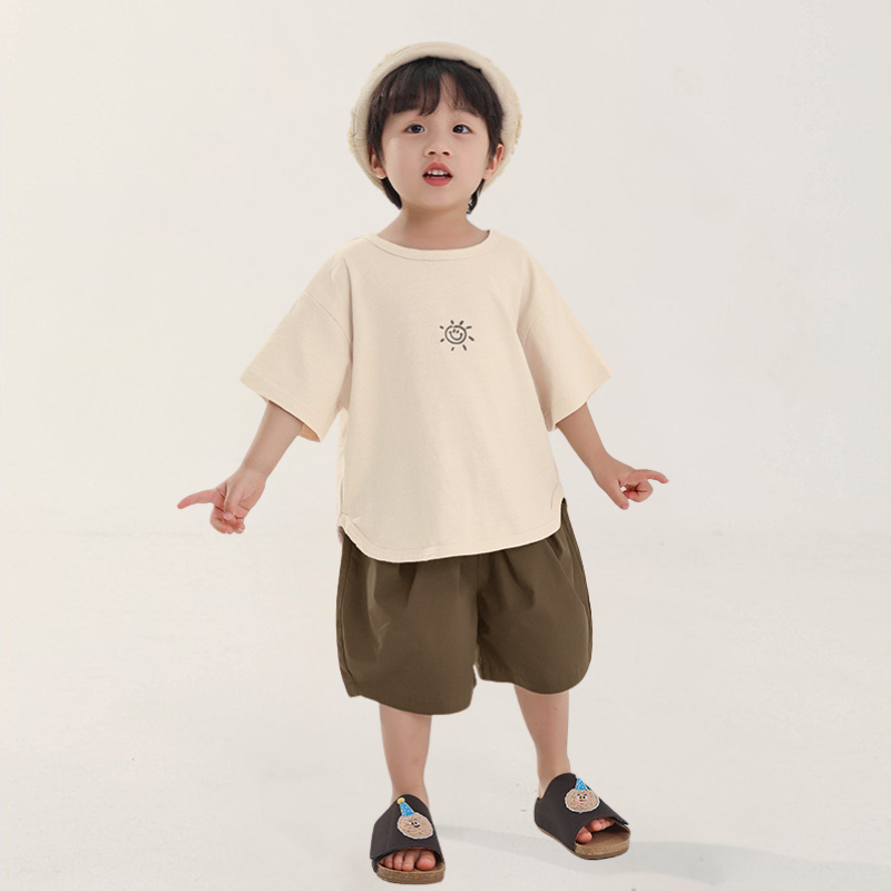 ウエストボタンショートパンツ