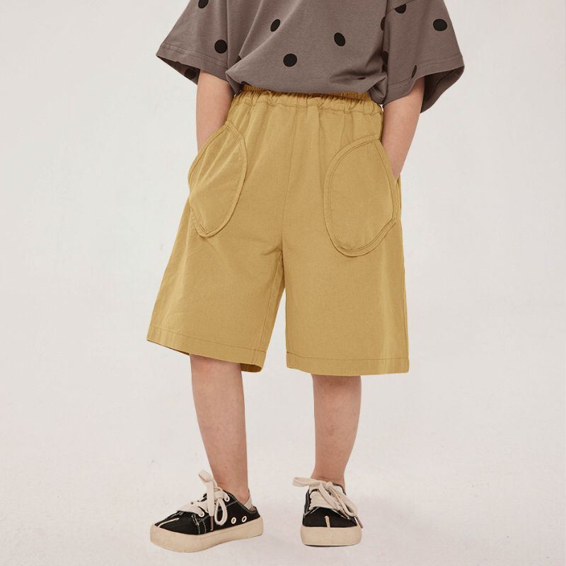 ステッチポケット付きハーフパンツ