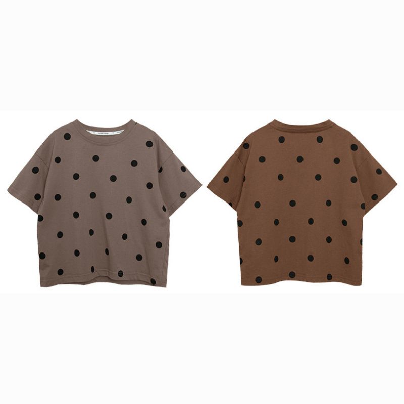 ドット柄Tシャツ