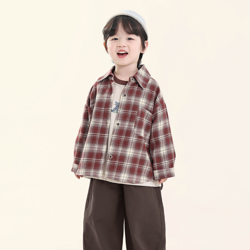 クラシカル白線チェックシャツ