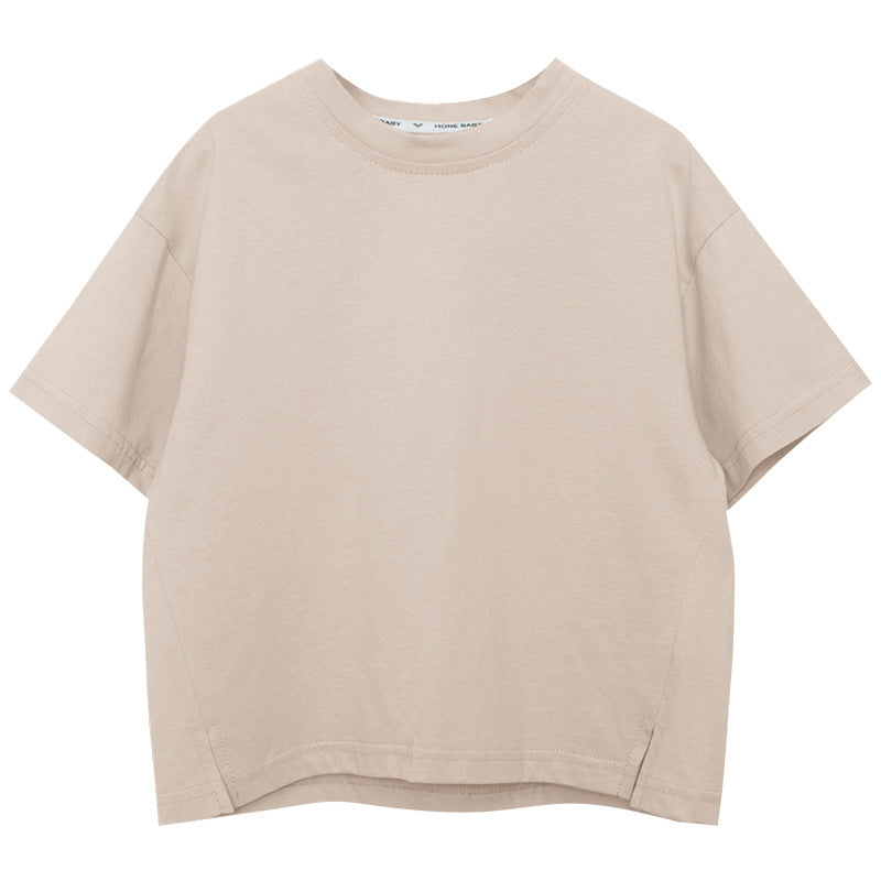 裾スリット入りTシャツ