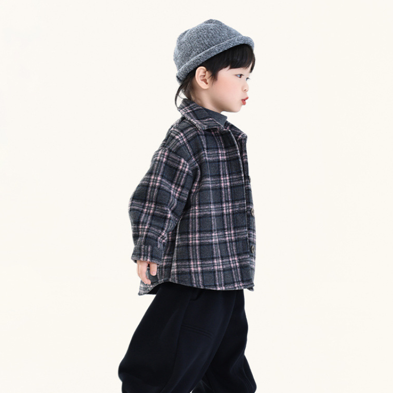 チェック裏ボアシャケット