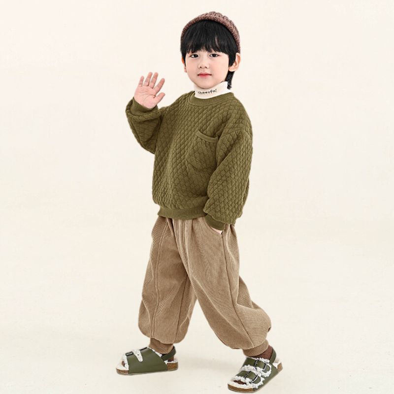 コーデュロイ裏ボアバルーンパンツ