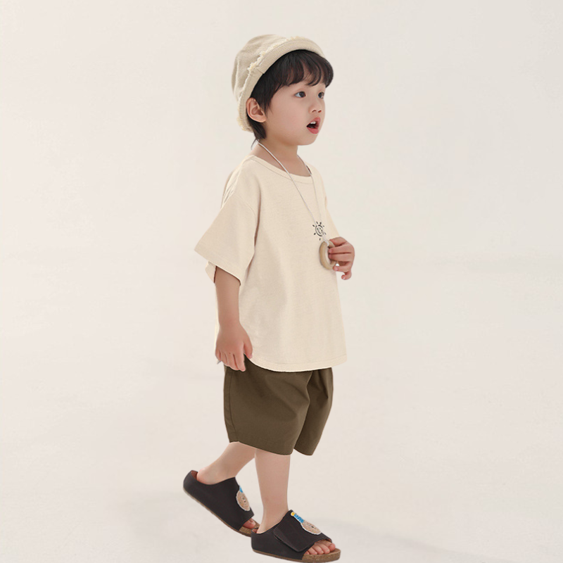 ウエストボタンショートパンツ