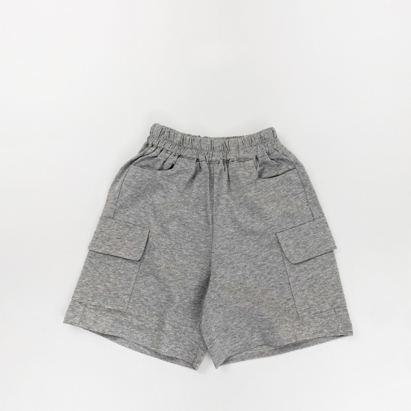 純棉薄手カーゴハーフパンツ