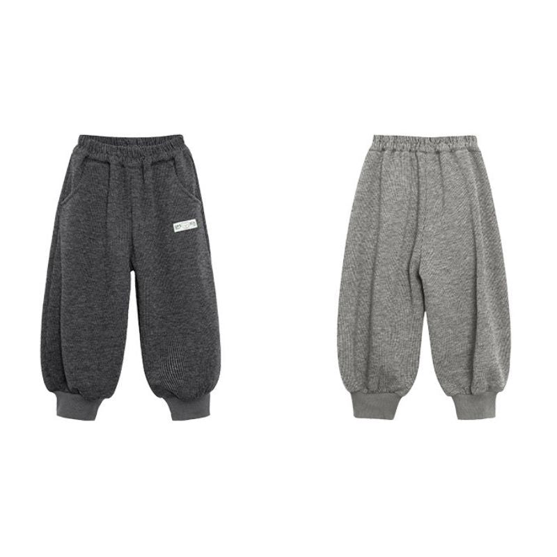リブ生地裏ボアパンツ
