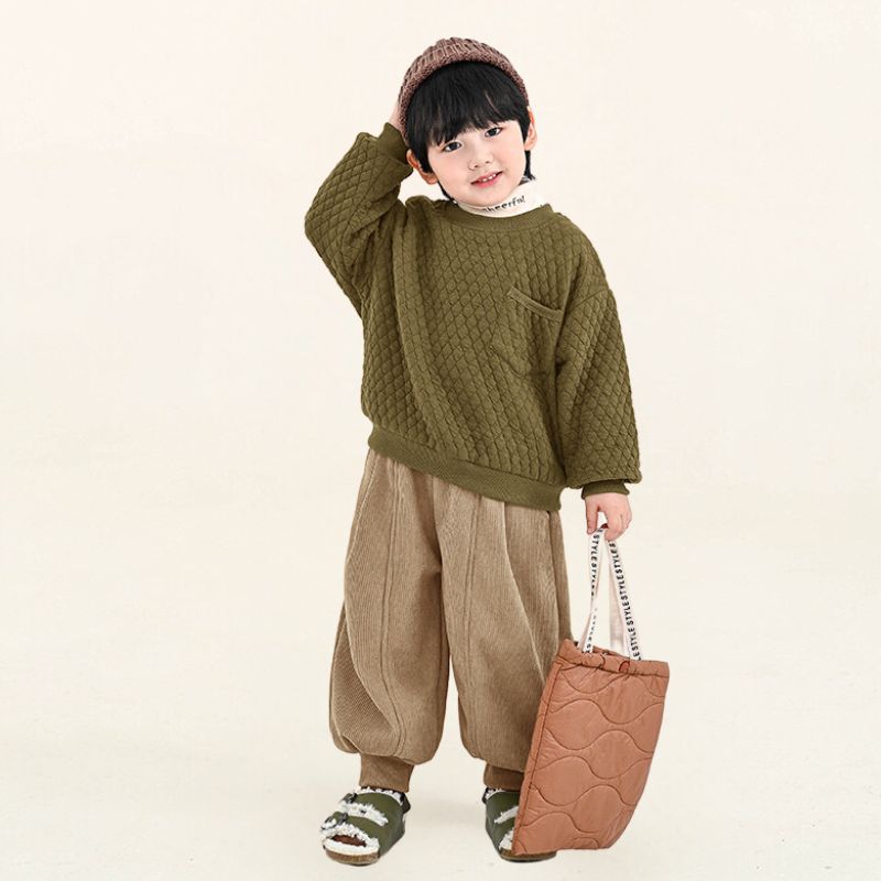 コーデュロイ裏ボアバルーンパンツ