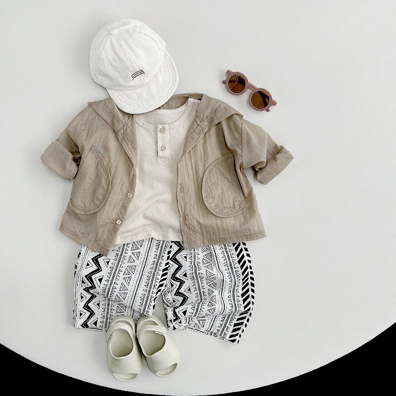 透け素材フーディーシャツ