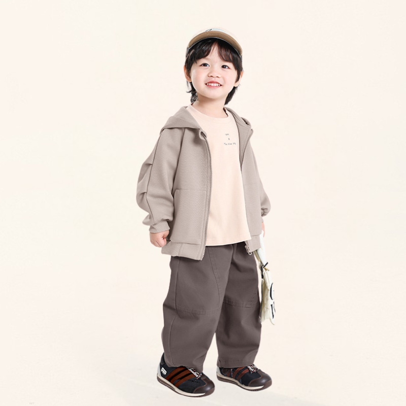 綿100%ステッチロングパンツ
