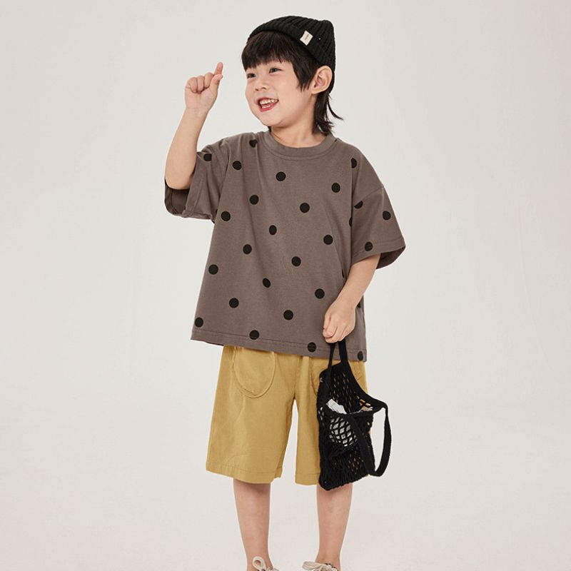 ドット柄Tシャツ