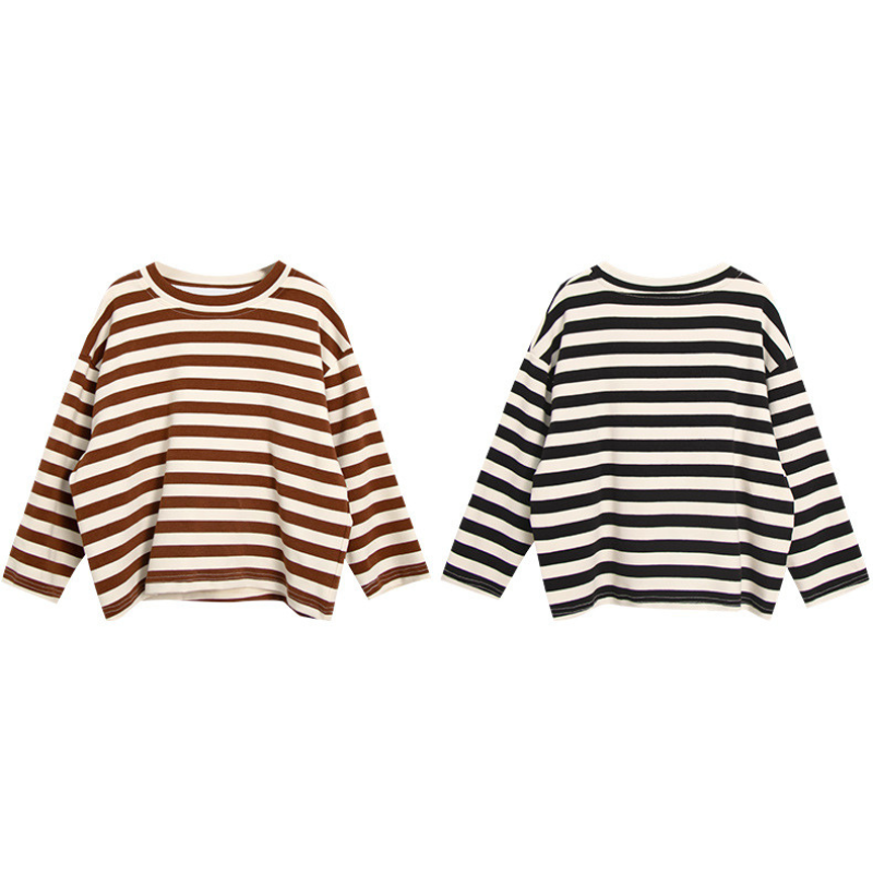 ゆったりボーダー長袖Tシャツ