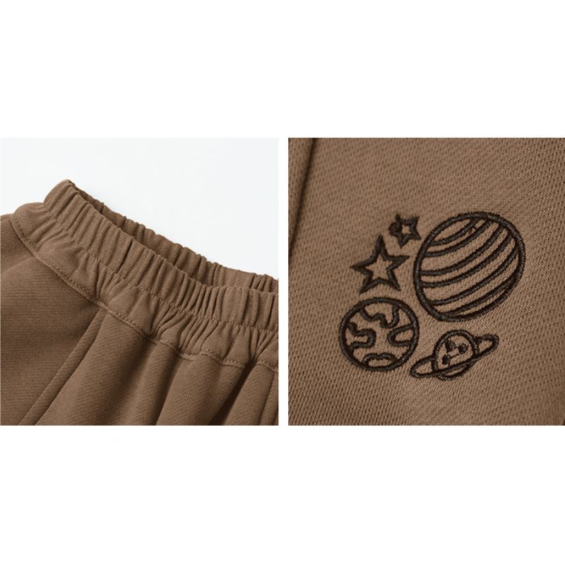 宇宙刺繍スウェットパンツ