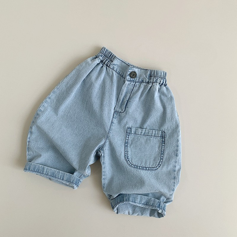 やわらか綿100%デニムパンツ