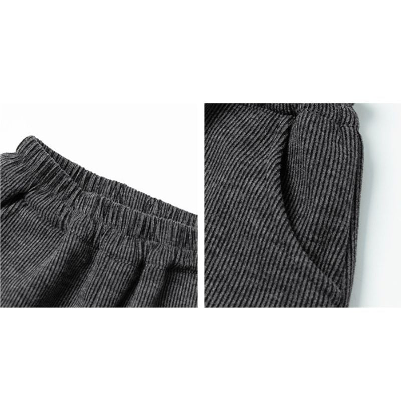 リブ生地裏ボアパンツ