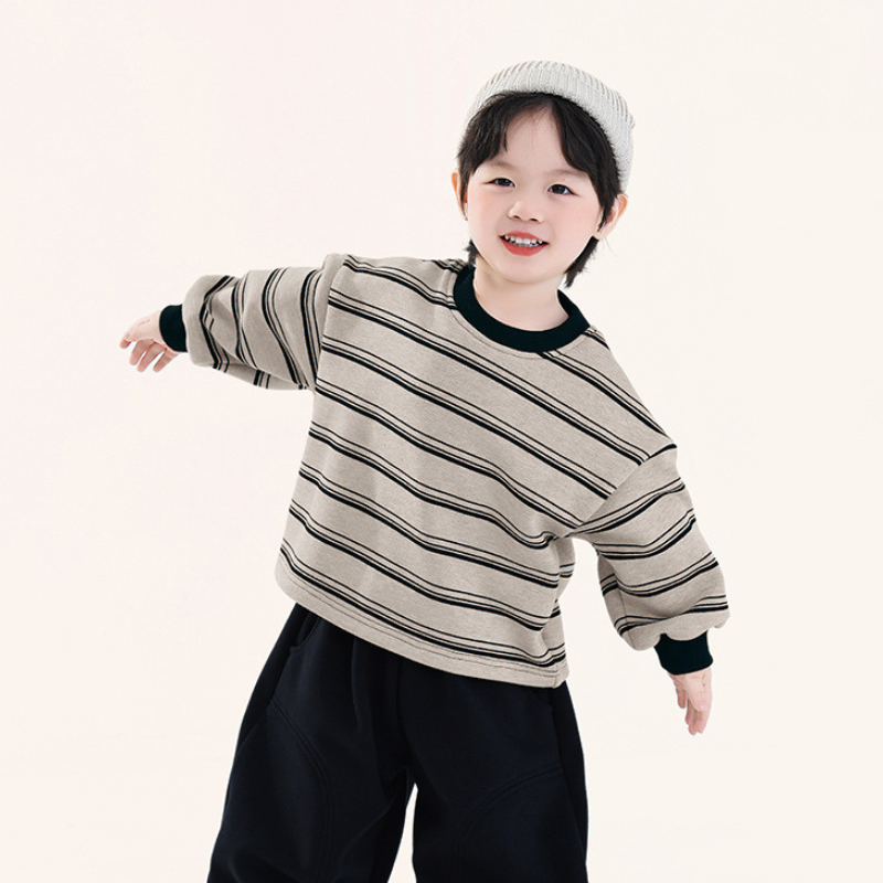 ワイドボーダー裏ボアスウェット