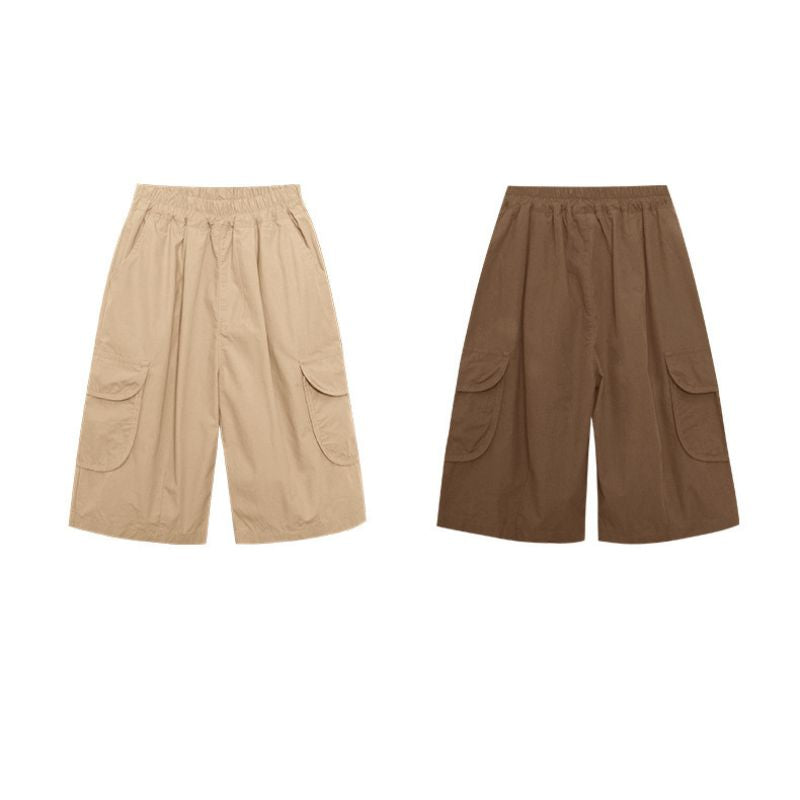 Wide pants with 3D pockets