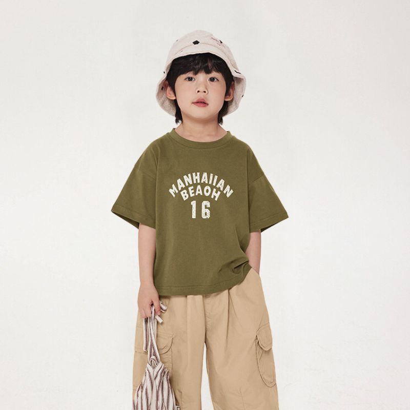 英文字プリントTシャツ