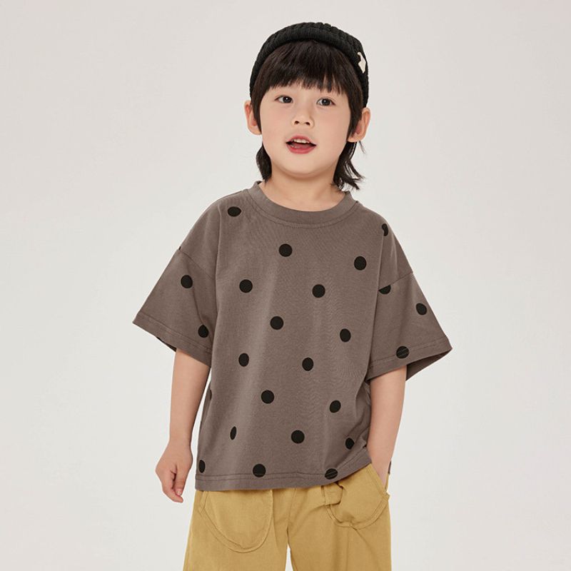 ドット柄Tシャツ