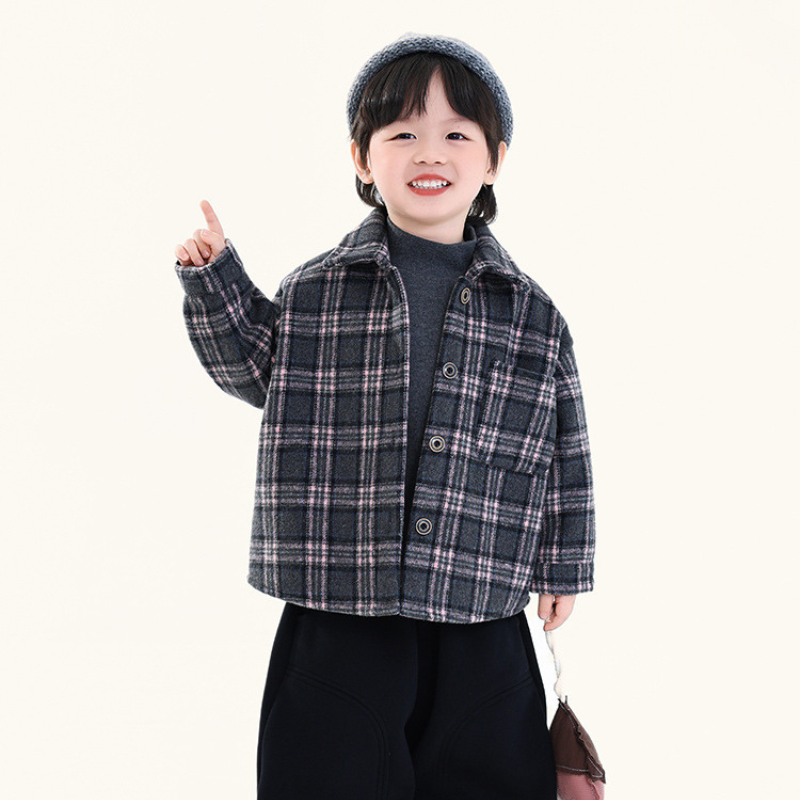 チェック裏ボアシャケット