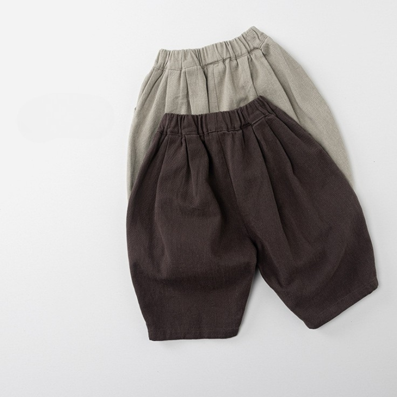 綿100%バルーンシルエットパンツ