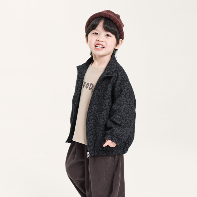 ジッパー仕様小花柄ジャケット