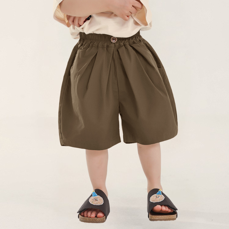 ウエストボタンショートパンツ