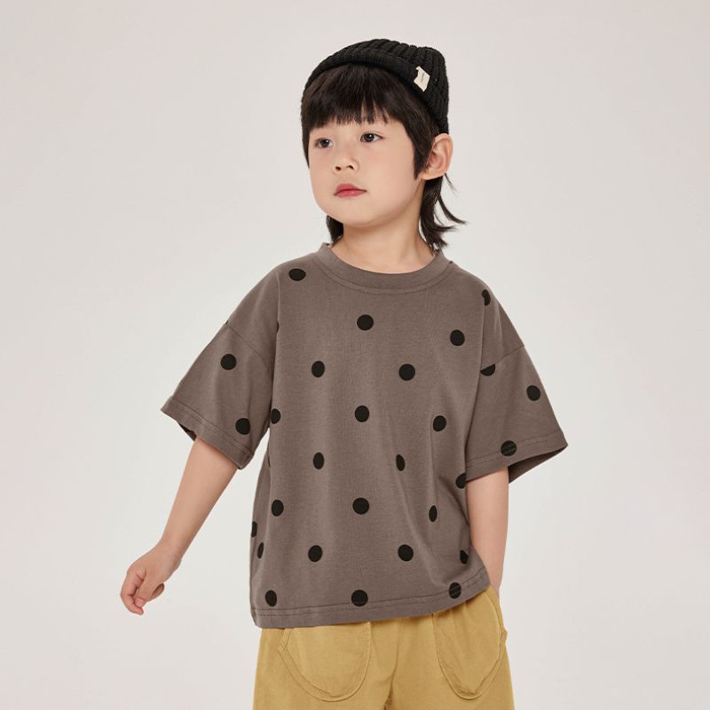 ドット柄Tシャツ