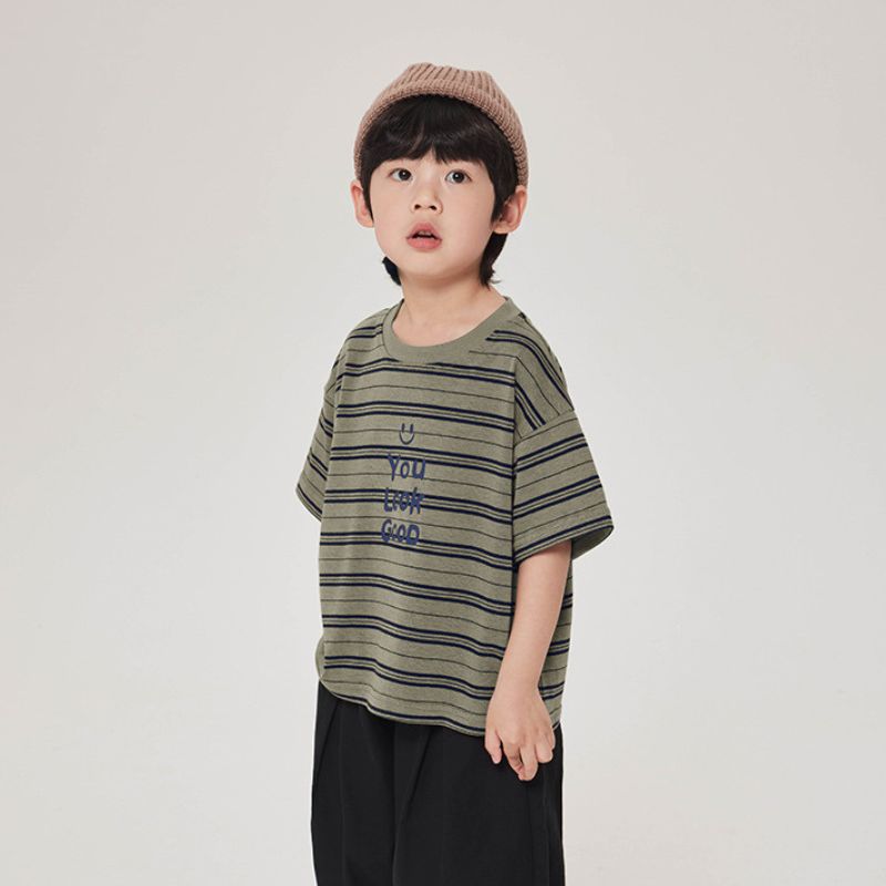ランダムボーダー柄Tシャツ