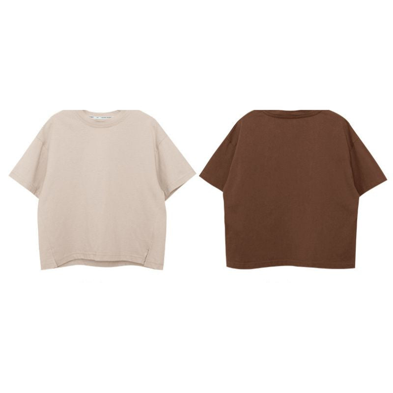 裾スリット入りTシャツ