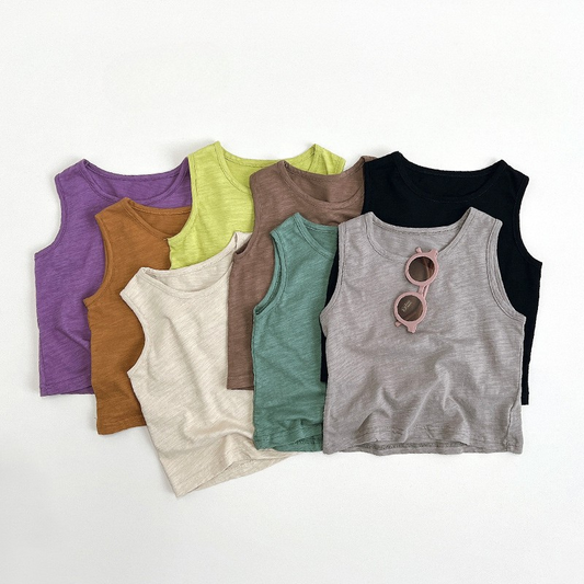 竹節綿100%ベスト