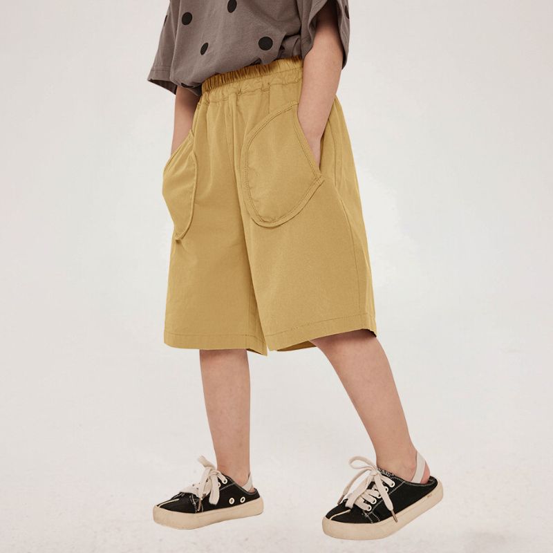 ステッチポケット付きハーフパンツ