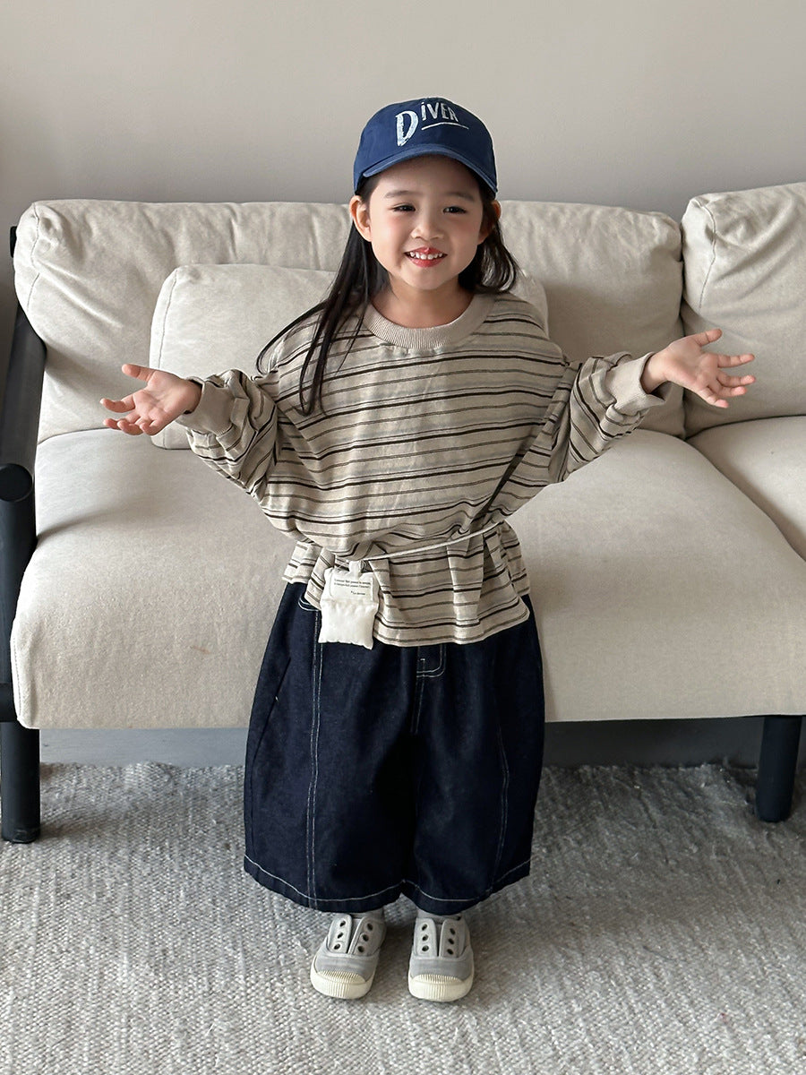 カラフルボーダー長袖Tシャツ
