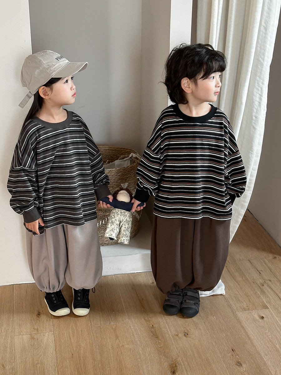 カラフルボーダー長袖Tシャツ